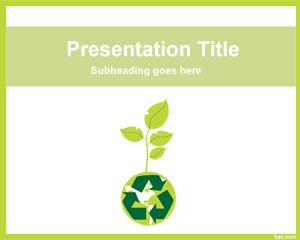 持続可能性PowerPointのテンプレート