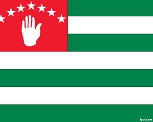 Flagge von Abchasien PPT