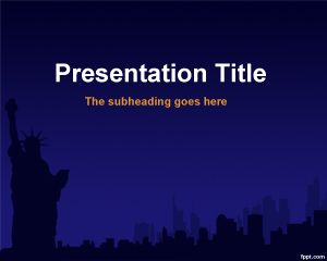 Шаблон Нью-Йорк PowerPoint