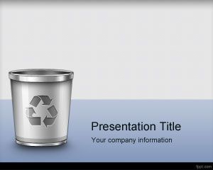 Coșul de gunoi Managementul PowerPoint șablon