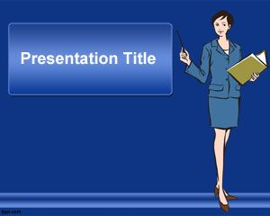 秘書的PowerPoint模板