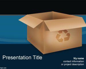 Plantilla de reciclaje Caja de PowerPoint