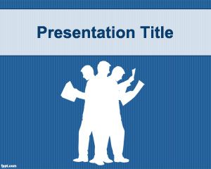 Pracoholizm PowerPoint Template