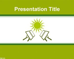 Solar panel Szablon PowerPoint