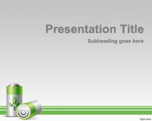 Format Green Energy PowerPoint