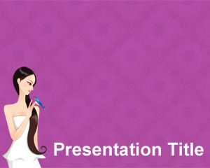 Mulher Saúde PowerPoint Template Brainy