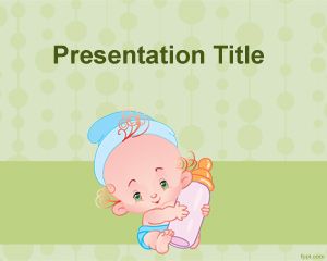 PowerPoint modelo Bebê de alimentação