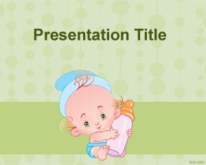 bébé Nourrir PowerPoint Template