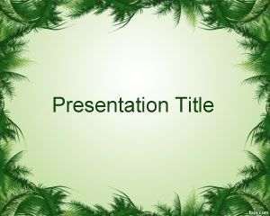 Leaves Frame PowerPoint Template