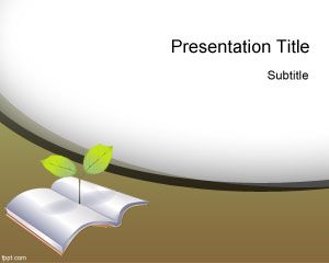 Modello verde Istruzione PowerPoint
