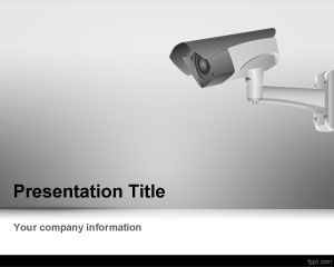 Modèle de caméra de vidéosurveillance PowerPoint