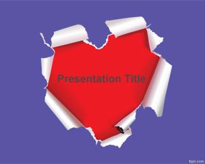 El amor plantilla de PowerPoint Marco