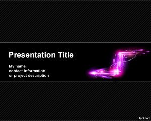 Template eléctrico Seta PowerPoint