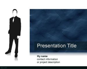 Plantilla hombre de trabajo de PowerPoint