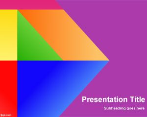 Colores plantilla de PowerPoint Vitro