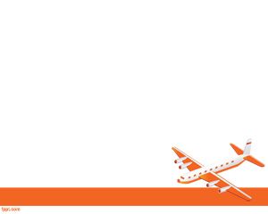 Plantilla de PowerPoint vuelo