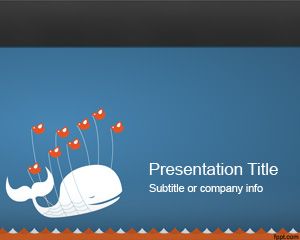 تويتر قالب PowerPoint