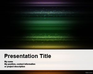 Naiwny Template Ciemny PowerPoint