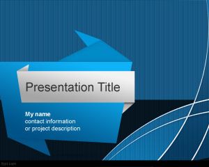 折纸的PowerPoint模板