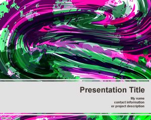 Template warna Crayon PowerPoint