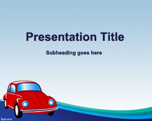 Szablon Old Car Insurance PowerPoint