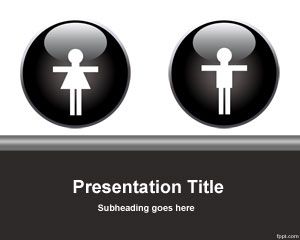 Perempuan dan laki Template PowerPoint