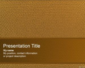 Leather PowerPoint Template