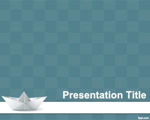 Plantilla de papel del arte PowerPoint