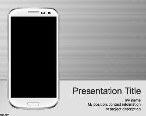 Plantilla de PowerPoint Mobile Apps
