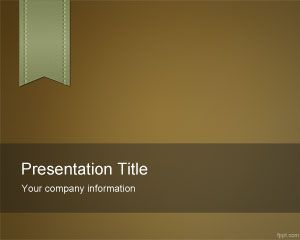 Brown e-Learning PowerPoint Template