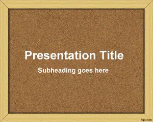 Szablon Bulletin Board PowerPoint