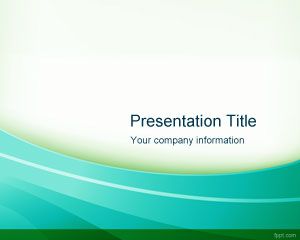 Template Radiant PowerPoint Verde