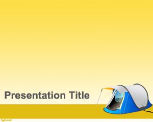 Template PowerPoint Camping