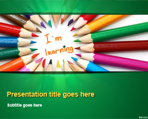 Enfants d'apprentissage PowerPoint Template