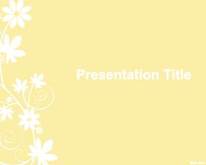 Blumen-Vorlage für Powerpoint