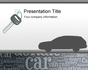 Spenden My Car Powerpoint-Vorlage