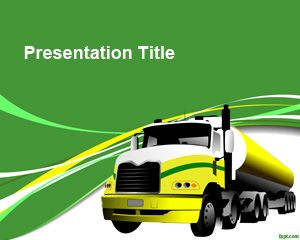 Template Gas Truck PowerPoint