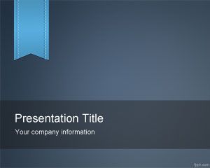 Синий электронного обучения Шаблон PowerPoint