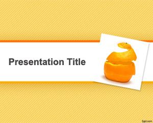 Template Orange Peel PowerPoint