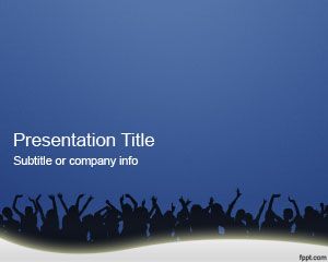 Template Folla Persone PowerPoint