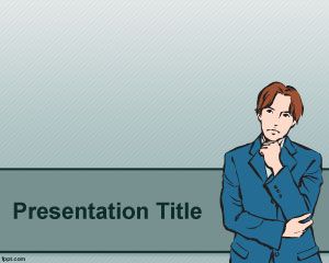 思想家PowerPointのテンプレート 思想家PowerPointのテンプレート