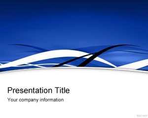 Blue Fringe PowerPoint Template