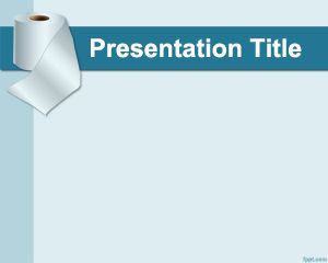 Туалет Шаблон бумаги PowerPoint