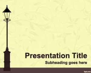 Template kota Lantern PowerPoint