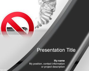 Quit Tabacco Cigar PowerPoint Template