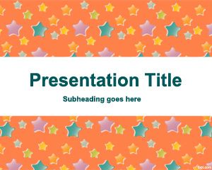 Template Emo Estrelas PowerPoint