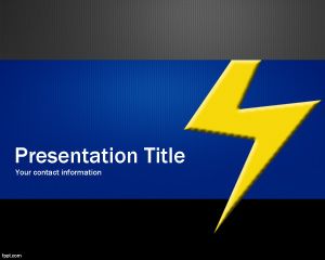 Thunderbolt Шаблон PowerPoint