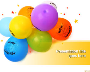 Plantilla de PowerPoint globos