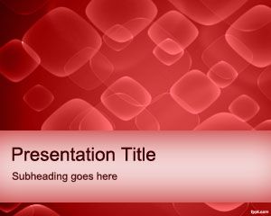 Red Cells PowerPoint Template