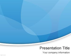 Freie blaue moderne Powerpoint-Vorlage